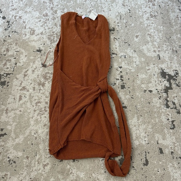Free People Rust Knit Swim Coverup - Picture 1 of 4